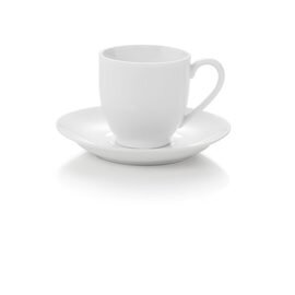 Espressotasse ASOLIA mit Henkel 90 ml Porzellan weiß  H 55 mm Produktbild