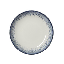 Teller tief Ø 210 mm VIDA MARINA Porzellan blau weiß Produktbild