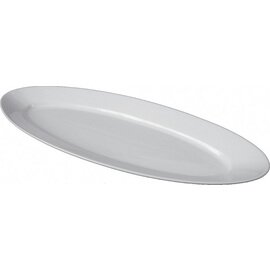 Platte Porzellan weiß breit oval  L 600 mm  x 210 mm Produktbild