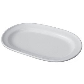 Platte Porzellan weiß oval  L 260 mm  x 165 mm Produktbild