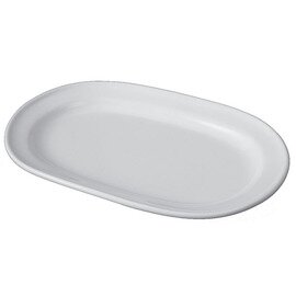 Platte Porzellan weiß oval  L 350 mm  x 210 mm Produktbild