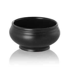 Terrine Porzellan | schwarz matt | 500 ml Ø 125 mm H 70 mm Produktbild