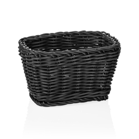 Tischkorb PP schwarz rechteckig | 170 mm x 110 mm H 90 mm Produktbild