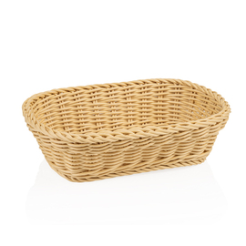 Tischkorb PP beige rechteckig | 265 mm x 190 mm H 70 mm Produktbild
