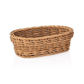 Tischkorb PP braun oval | 190 mm x 120 mm H 60 mm Produktbild