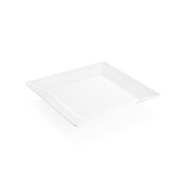 Teller DAY & NIGHT Melamin | quadratisch weiß | 260 mm x 260 mm Produktbild