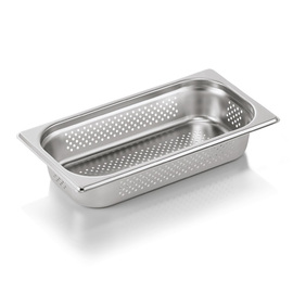 Gastronormbehälter GN 1/3 x 65 mm Boden- und Seitenlochung | GN 71 Edelstahl Produktbild