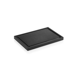 Schneidbrett NOCTURN Kunststoff | schwarz 300 mm x 200 mm H 20 mm mit Saftrille Produktbild