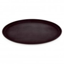 Serviertablett braun oval | 590 mm  x 490 mm Produktbild