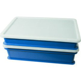 Transportkasten|Lagerkasten  • blau | 640 mm  x 420 mm  H 90 mm Produktbild