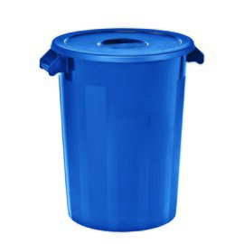Zutatenbehälter | Lagerbehälter blau 670  Ø 515 mm  H 670 mm Produktbild