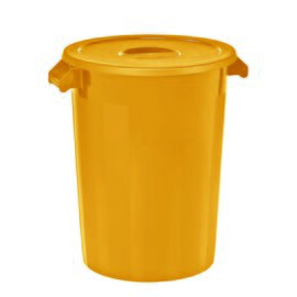 Zutatenbehälter | Lagerbehälter gelb 670  Ø 515 mm  H 670 mm Produktbild