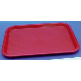 Tablett rot rechteckig | 350 mm  x 270 mm Produktbild