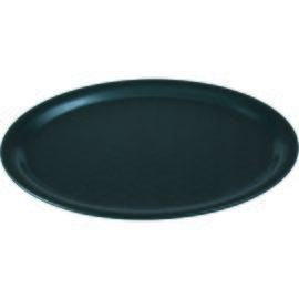 Serviertablett schwarz oval | 265 mm  x 190 mm Produktbild