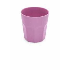 Kaffeebecher 250 ml Melamin rosa mit Relief Ø 80 mm  H 80 mm Produktbild