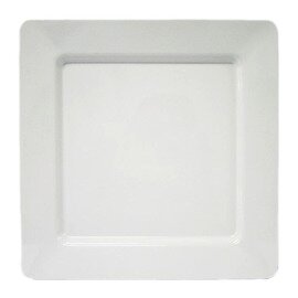 Teller Melamin weiß quadratisch | 250 mm  x 250 mm | Mehrweg Produktbild