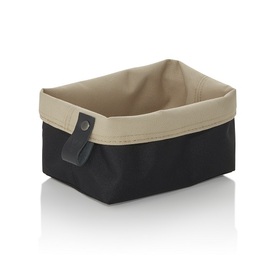 Brottasche Flip Tetron beige | schwarz | 150 mm x 100 mm H 80 mm Produktbild
