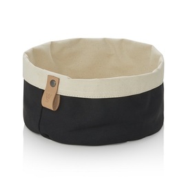 Brottasche Flip Cotton creme | schwarz Ø 200 mm H 120 mm Produktbild
