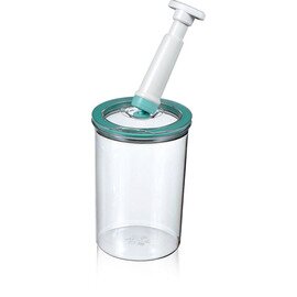 VACUUM-Frischhaltedose, Material: Polycarbonat, mit Ventil und Silikondichtung, Maße: 145 x 210 mm, Volumen: 2,4 Liter Produktbild