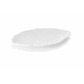 Platte Kunststoff weiß oval  L 255 mm  x 160 mm Produktbild