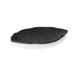 Platte Kunststoff schwarz oval  L 255 mm  x 160 mm Produktbild