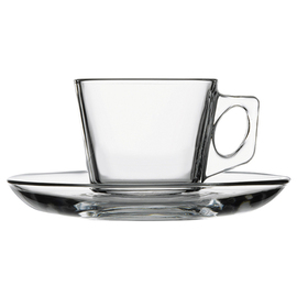 Espressotasse Glas mit Untertasse Produktbild