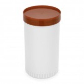 Vorratsbehälter mit Deckel Polypropylen weiß braun 2 ltr Produktbild