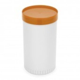 Vorratsbehälter mit Deckel Polypropylen weiß orange 0,85 ltr Produktbild