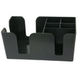 Bar-Caddy tiefschwarz 6 Fächer 240 mm B 150 mm Produktbild