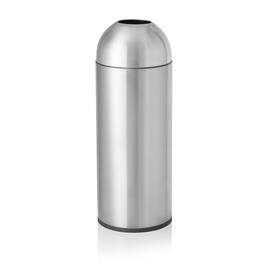 Abfalleimer Edelstahl | silber | 30 ltr | Ø 320 mm H 830 mm Produktbild
