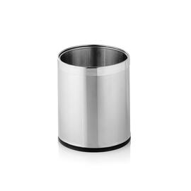 Papierkorb Edelstahl | silber | doppelwandig | 9 ltr | Ø 220 mm H 260 mm Produktbild