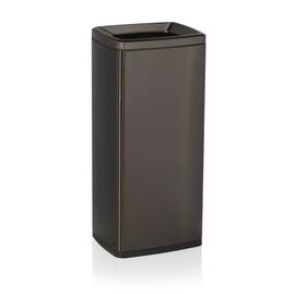 Abfallbehälter Edelstahl | schwarz | 30 ltr | 320 mm x 265 mm H 700 mm Produktbild
