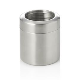 Tischrestebehälter Edelstahl | silberfarben 0,7 ltr | Ø 100 mm H 120 mm Produktbild