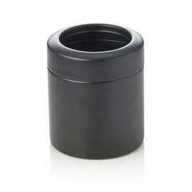 Tischrestebehälter Edelstahl | schwarz pulverbeschichtet 0,7 ltr | Ø 100 mm H 120 mm Produktbild