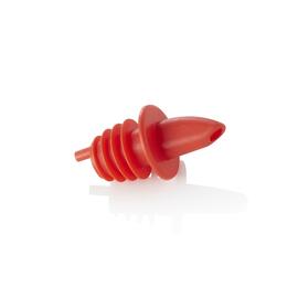 Ausgießer Kunststoff rot  | Durchlauf-Ø 4 mm L 70 mm | Lüftungsrohr Produktbild