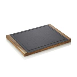 Servierbrett Slate & Serve | Holz | Schiefer | 370 mm x 260 mm H 25 mm Produktbild