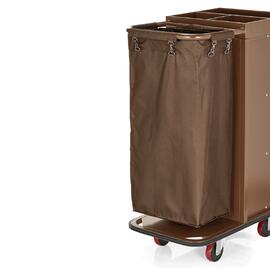 Wäschesack für Zimmerservicewagen 4418000 | Polyester braun | waschbar Produktbild