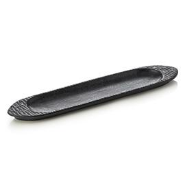 Sushiplatte MAYA | Porzellan schwarz L 455 mm x 100 mm H 20 mm Produktbild