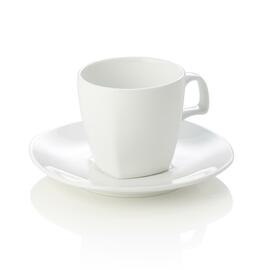 Cappuccinotasse mit Untertasse | Porzellan weiß | 180 ml Ø 80 mm H 75 mm Produktbild