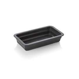 GN Behälter GN 1/3 Porzellan schwarz induktionsgeeignet H 65 mm Produktbild