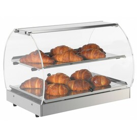 Backwaren-Warmhaltevitrine Hot Food III Scheiben gewölbt 500 Watt 230 Volt  L 500 mm  B 350 mm  H 370 mm Produktbild