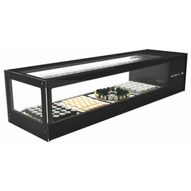 Kühlvitrine Logic Sushi 6 schwarz 230 Volt | 6 Behälter GN 1/3 - 40 mm Produktbild