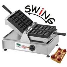 Waffeleisen SWING antihaftbeschichtet  | Waffelgröße 165 x 105 x H 28 mm (2x)  | 2000 Watt 230 Volt Produktbild