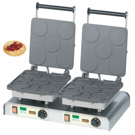 Waffeleisen Blinis II antihaftbeschichtet  | Waffelgröße Ø 100 x H 9 mm (10x)  | 4400 Watt 400 Volt Produktbild