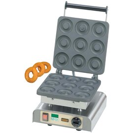 Waffeleisen Dony Donut antihaftbeschichtet  | Waffelgröße Ø 80 mm (9x)  | 2200 Watt 230 Volt Produktbild