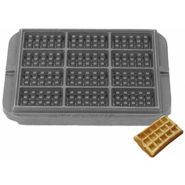 Tartlet-Backplatten Rahmwaffel antihaftbeschichtet  | Waffelgröße 60 x 80 x 25 mm (12x) Produktbild