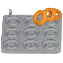 Backplatte Dony Donut antihaftbeschichtet  | Waffelgröße Ø 80 mm (9x) Produktbild