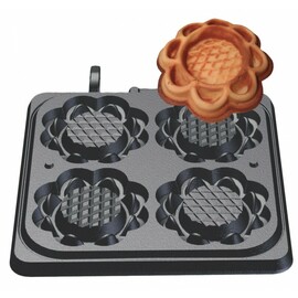 Backplatte Waffeltörtchen  | Waffelgröße Ø 123 x H 28 mm (4x) Produktbild