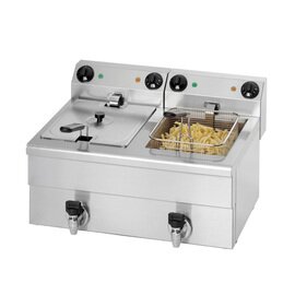 Friteuse FE 102 | 2 Becken 2 Körbe 20 ltr | 230 Volt 6,5 kW Produktbild