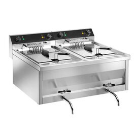 Friteuse GASTROLINE 9+9V | 2 Becken 2 Körbe 18 ltr | 400 Volt 12 kW Produktbild